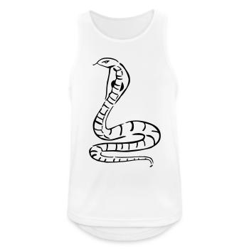 snake - Men's Breathable Tank Top - white - Front - Nick (188cm)