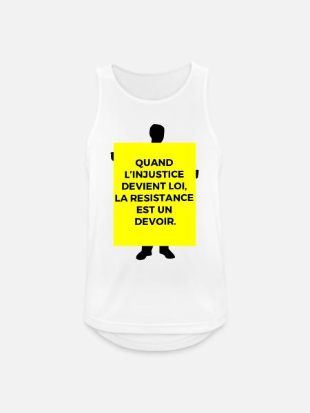 Injustice - Men's Breathable Tank Top - white