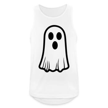geist - Männer Tank Top atmungsaktiv - Weiß - Vorne - Nick (188cm)