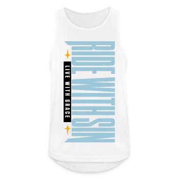 Sinners Live With Grace - Men's Breathable Tank Top - white - Front - Nick (188cm)