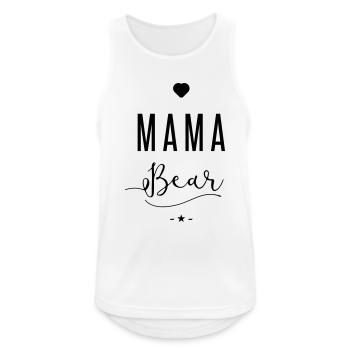 mama bear - Men's Breathable Tank Top - white - Front - Nick (188cm)