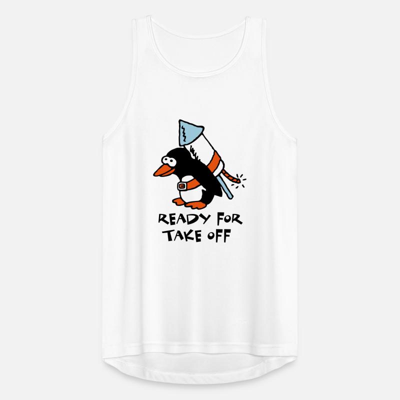 rocket_pinguin_white_c_3c Débardeur respirant Homme