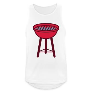 Barbecue - Débardeur respirant Homme - blanc - Devant - Nick (188cm)