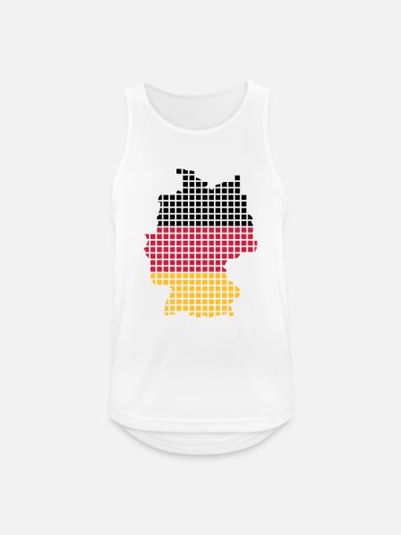 Germany - Men's Breathable Tank Top - white