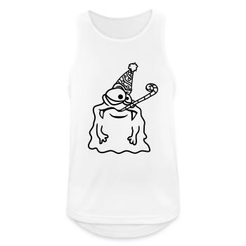 geburtstag alleine einsam traurig keine geschenke - Männer Tank Top atmungsaktiv - Weiß - Vorne - Nick (188cm)