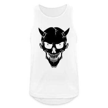Diable - Débardeur respirant Homme - blanc - Devant - Nick (188cm)