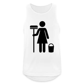 Cleaning lady - Men's Breathable Tank Top - white - Front - Nick (188cm)