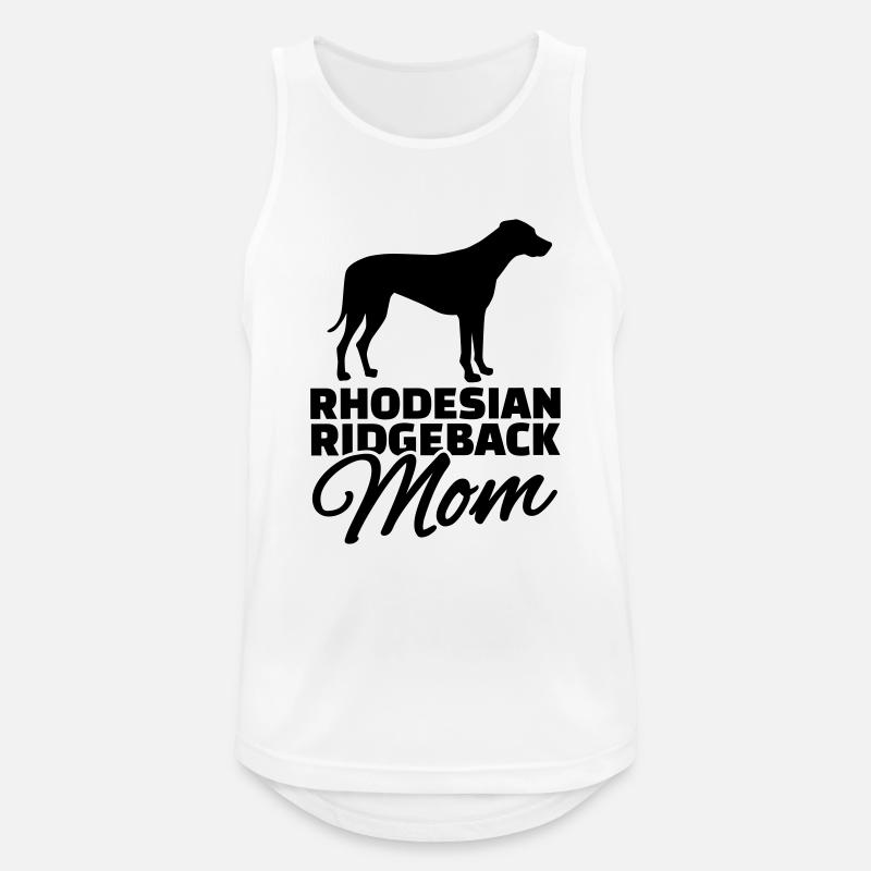 Rhodesian Ridgeback Mom - Men's Breathable Tank Top - white