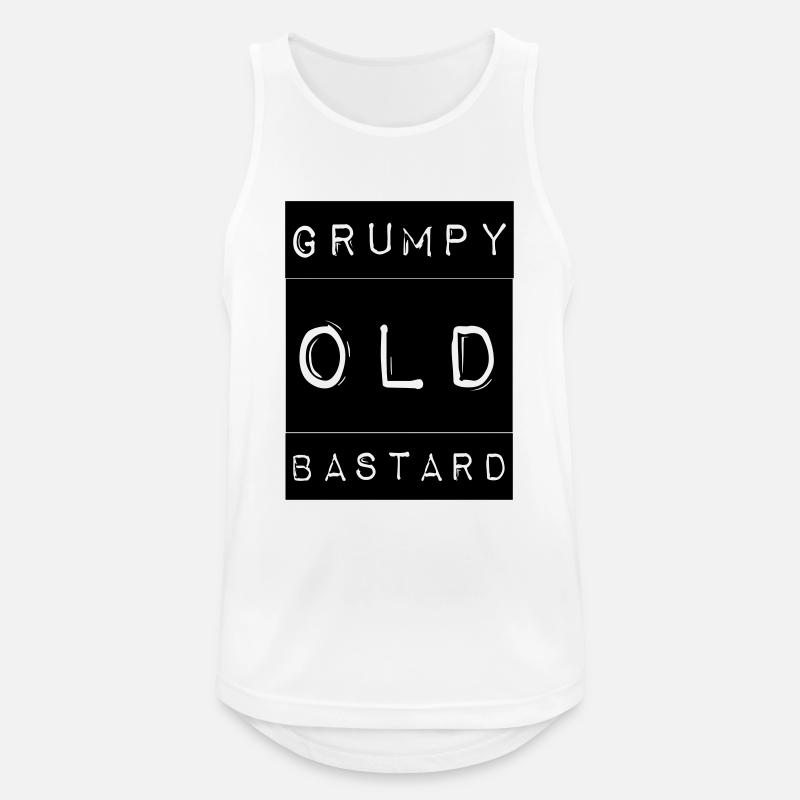 Grumpy - Männer Tank Top atmungsaktiv - Weiß