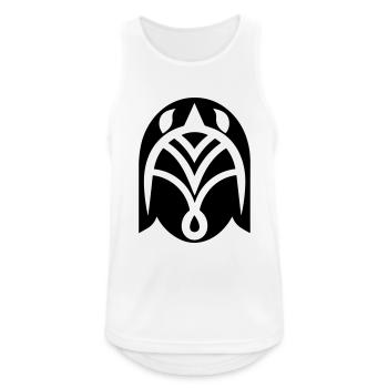 Wikingerhelm Krieger - Männer Tank Top atmungsaktiv - Weiß - Vorne - Nick (188cm)