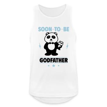 Bald Pate: Ein humorvolles Geschenk für Pate - Männer Tank Top atmungsaktiv - Weiß - Vorne - Nick (188cm)