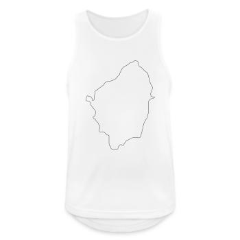 Naxos - Men's Breathable Tank Top - white - Front - Nick (188cm)