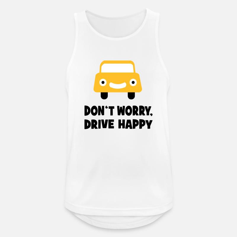 Driving a car - Men's Breathable Tank Top - white