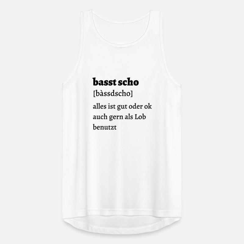 Basst scho - bayrischer Spruch Männer Tank Top atmungsaktiv