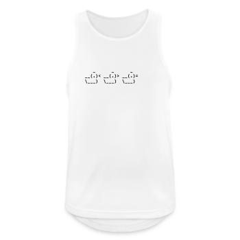 Triple Canard - Ascii Art - Débardeur respirant Homme - blanc - Devant - Nick (188cm)