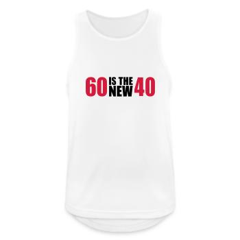 60th birthday - Men's Breathable Tank Top - white - Front - Nick (188cm)