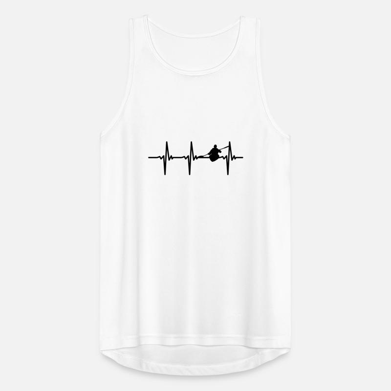 Herzschlag Kajak Vector Männer Tank Top atmungsaktiv