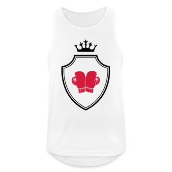 Boxer Crest - Débardeur respirant Homme - blanc - Devant - Nick (188cm)