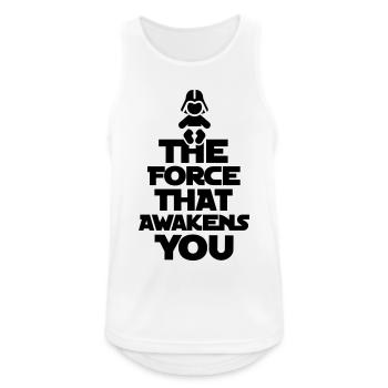The force that awakens you - Men's Breathable Tank Top - white - Front - Nick (188cm)