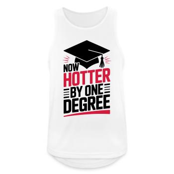 Bachelor Master Doktortitel - Männer Tank Top atmungsaktiv - Weiß - Vorne - Nick (188cm)