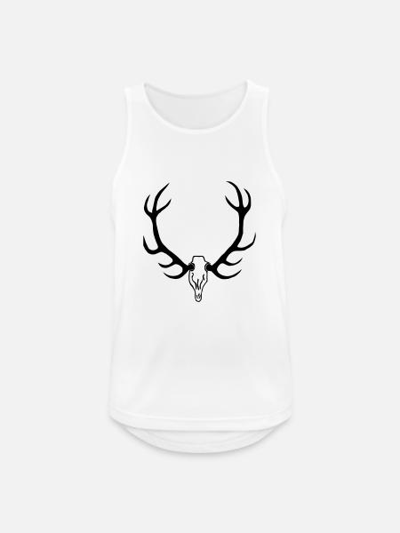 fellforst_geweih - Männer Tank Top atmungsaktiv - Weiß