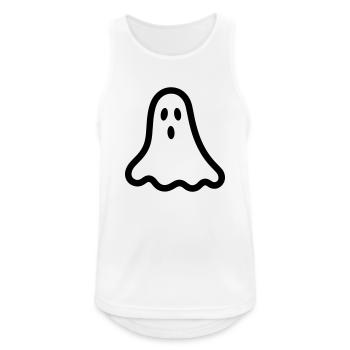 Geist - Männer Tank Top atmungsaktiv - Weiß - Vorne - Nick (188cm)