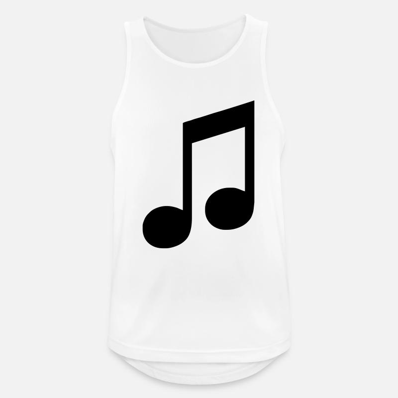 note - Männer Tank Top atmungsaktiv - Weiß