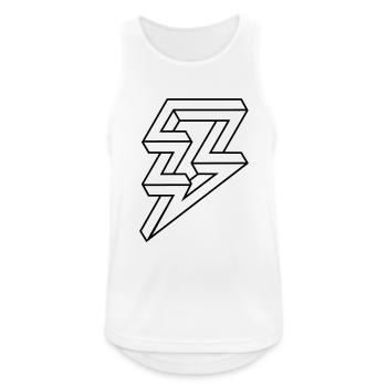 Hipster illusion Lighning bolt of lightning - Men's Breathable Tank Top - white - Front - Nick (188cm)