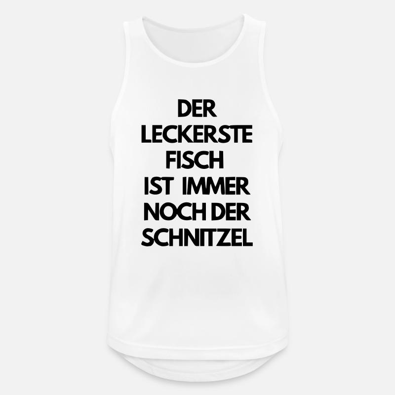 Schnitzel - Männer Tank Top atmungsaktiv - Weiß