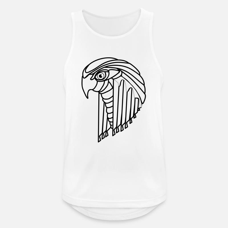 tecbird - Men's Breathable Tank Top - white