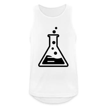 chemistry - Men's Breathable Tank Top - white - Front - Nick (188cm)