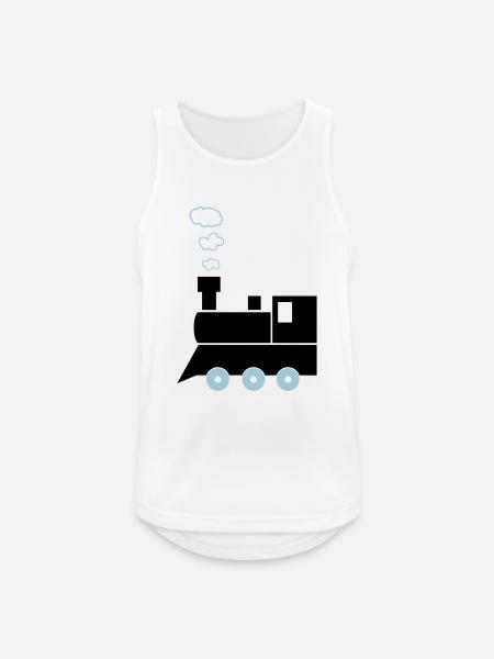 lokomotive_02 - Männer Tank Top atmungsaktiv - Weiß