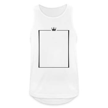 rahmen krone - Männer Tank Top atmungsaktiv - Weiß - Vorne - Nick (188cm)