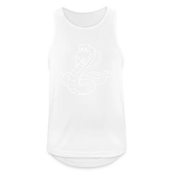 Snake Cobra Comic Animal - Men's Breathable Tank Top - white - Front - Nick (188cm)