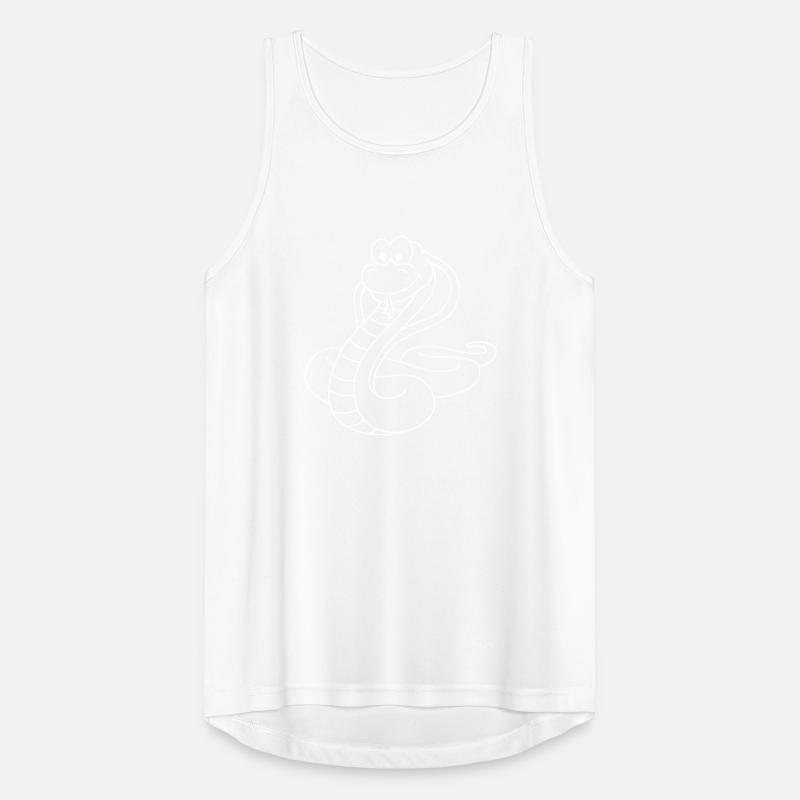 Schlange Kobra Comic Tier Männer Tank Top atmungsaktiv