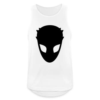 Alien - Männer Tank Top atmungsaktiv - Weiß - Vorne - Nick (188cm)