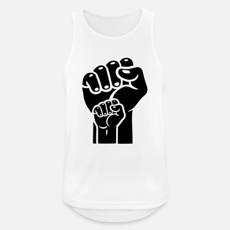 faust 2 - Männer Tank Top atmungsaktiv - Weiß