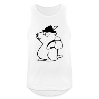 marmot - Men's Breathable Tank Top - white - Front - Nick (188cm)