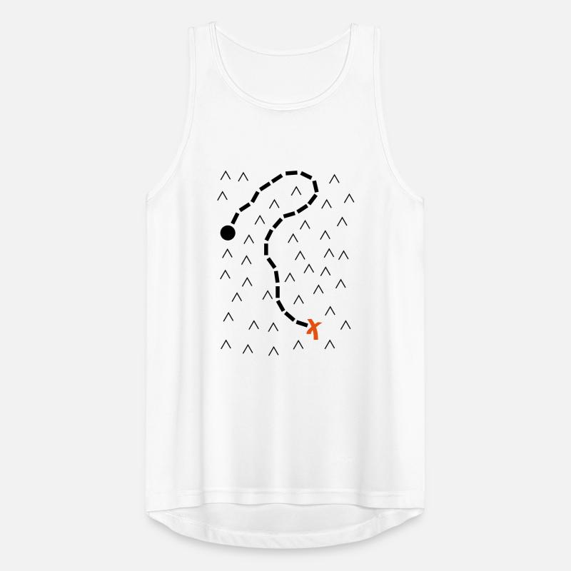 Pirate treasure map Men's Breathable Tank Top