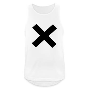 X - Men's Breathable Tank Top - white - Front - Nick (188cm)