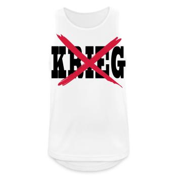 Gegen Krieg Antikrieg Peace - Männer Tank Top atmungsaktiv - Weiß - Vorne - Nick (188cm)