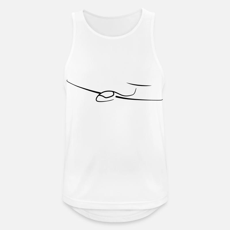 Glider - Männer Tank Top atmungsaktiv - Weiß