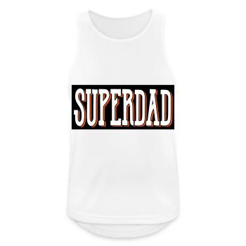 superdad papa bester - Männer Tank Top atmungsaktiv - Weiß - Vorne - Nick (188cm)