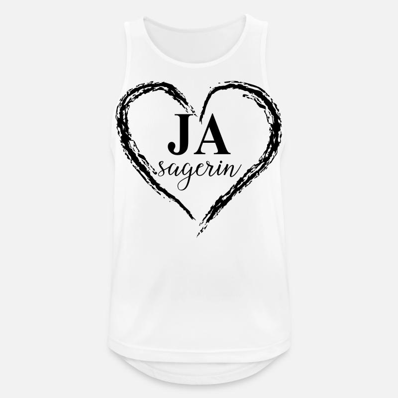 ja_sagerin_heart - Männer Tank Top atmungsaktiv - Weiß