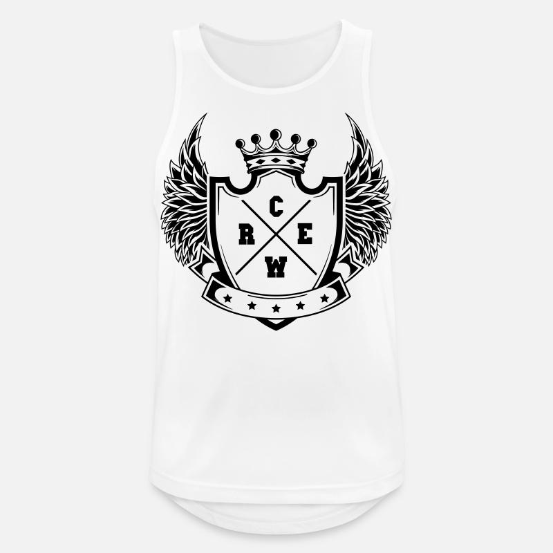 Crew - Men's Breathable Tank Top - white