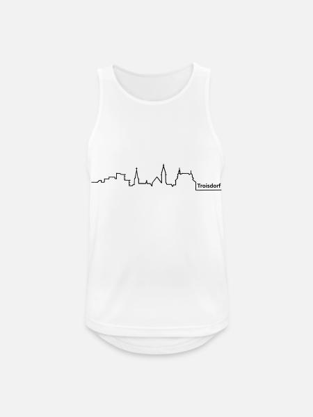 troisdorf skyline - Männer Tank Top atmungsaktiv - Weiß