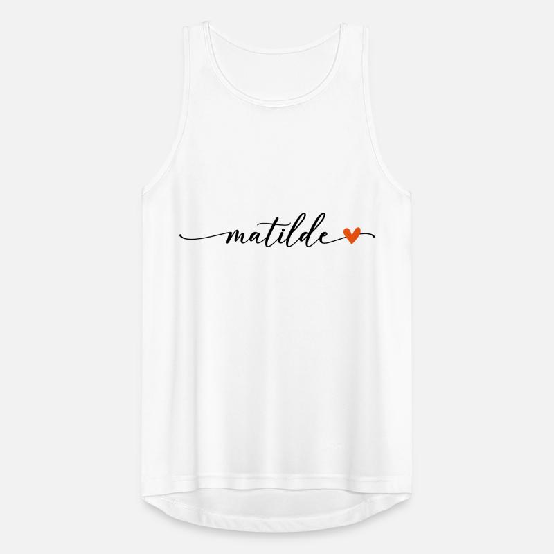 Matilde nom calligraphie Script Débardeur respirant Homme