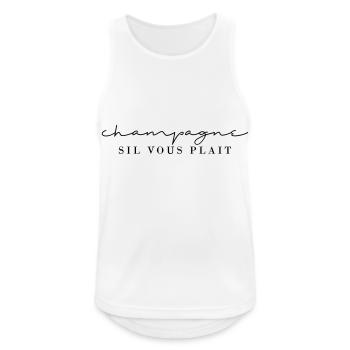 Sil Vous Plait - Männer Tank Top atmungsaktiv - Weiß - Vorne - Nick (188cm)