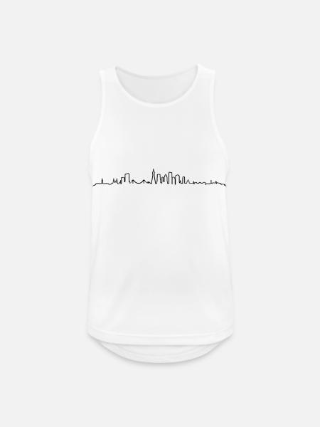 Skyline - San Francisco - Männer Tank Top atmungsaktiv - Weiß