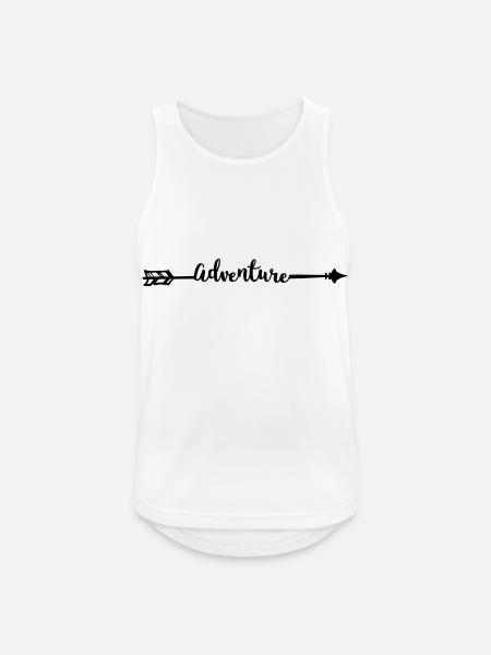 Adventure - Men's Breathable Tank Top - white